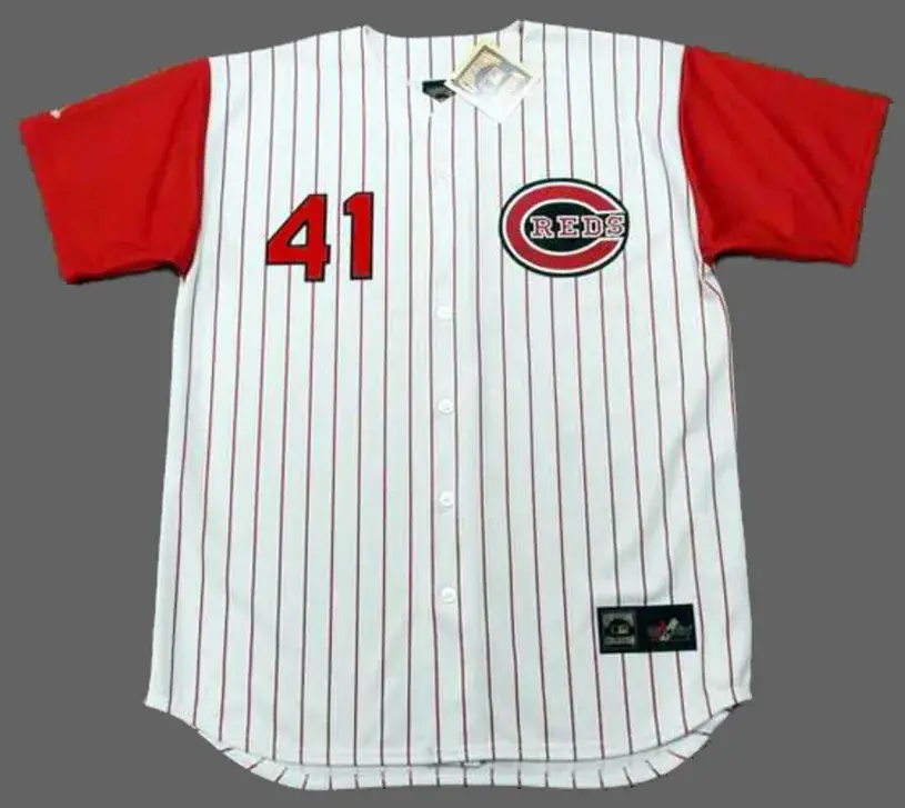 JOE NUXHALL Cincinnati Reds 1960’s Majestic Throwback Home Baseball Jersey