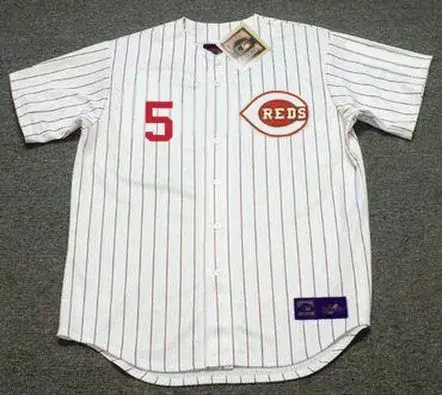 JOHNNY BENCH Cincinnati Reds 1967 Home Majestic Baseball Throwback Jersey 