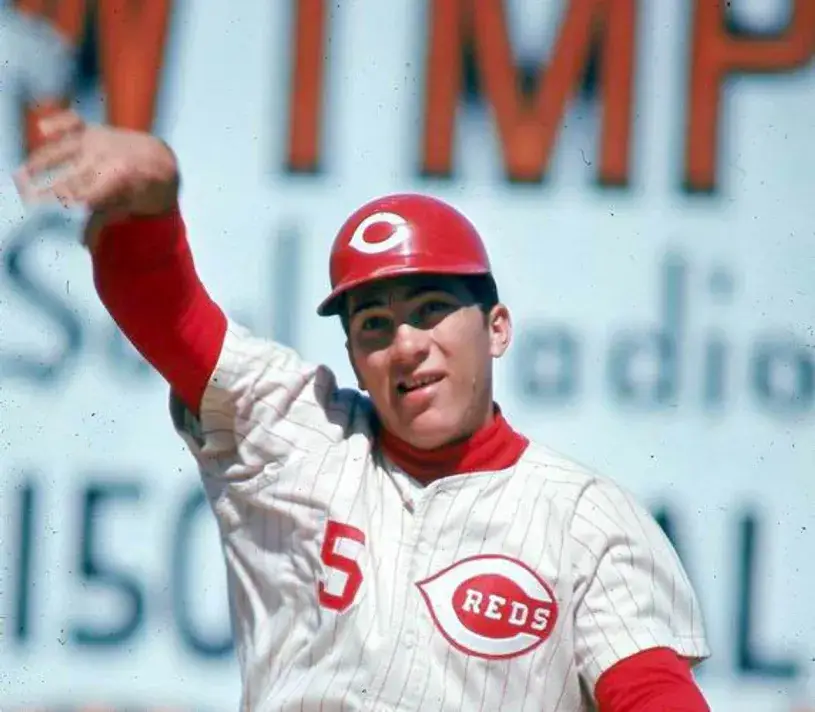 JOHNNY BENCH Cincinnati Reds 1967 Home Majestic Baseball Throwback Jersey 