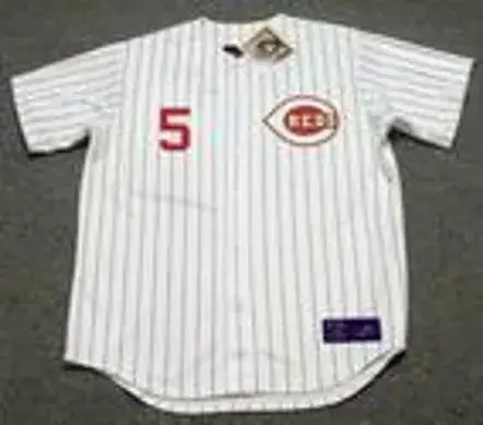 JOHNNY BENCH Cincinnati Reds 1967 Home Majestic Baseball Throwback Jersey 