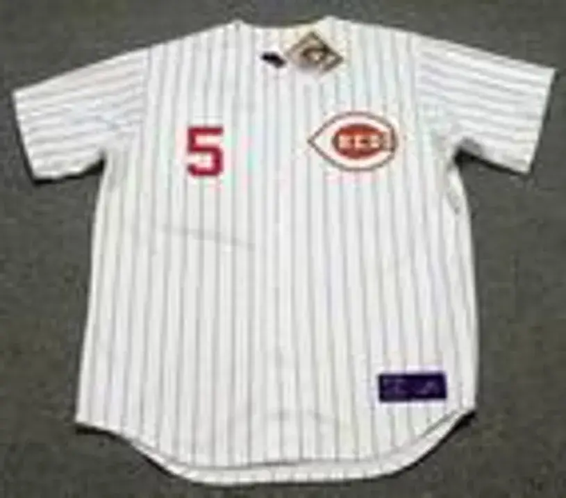 JOHNNY BENCH Cincinnati Reds 1967 Home Majestic Baseball Throwback Jersey 