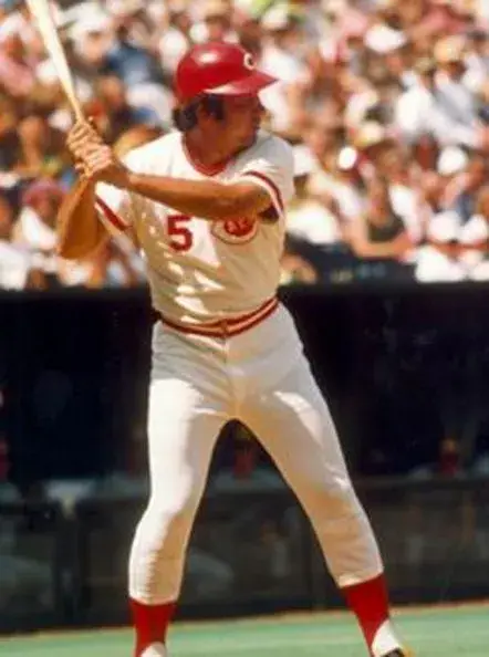 JOHNNY BENCH Cincinnati Reds 1975 Majestic Cooperstown Home Baseball Jersey 
