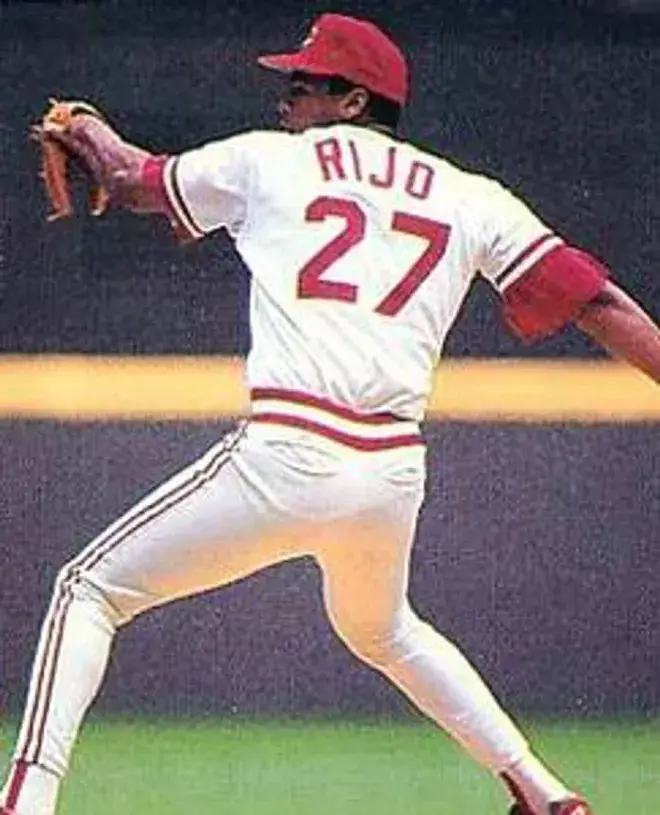 JOSE RIJO Cincinnati Reds 1990 Majestic Cooperstown Home Baseball Jersey 