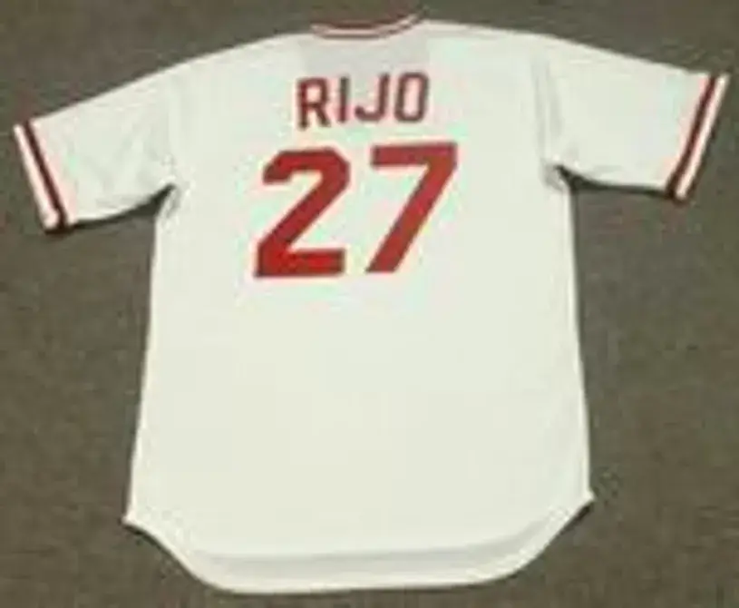JOSE RIJO Cincinnati Reds 1990 Majestic Cooperstown Home Baseball Jersey 