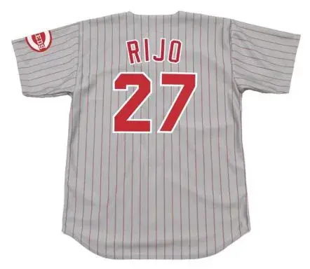 JOSE RIJO Cincinnati Reds 1993 Majestic Throwback Away Baseball Jersey