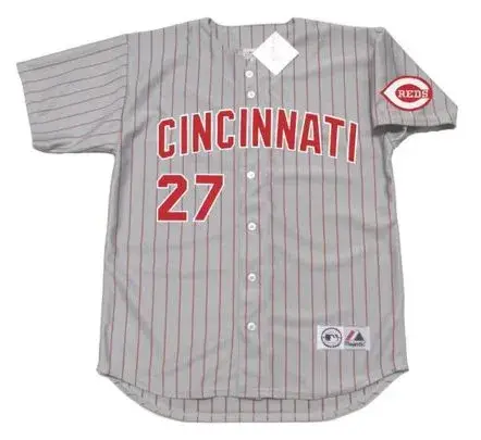 JOSE RIJO Cincinnati Reds 1993 Majestic Throwback Away Baseball Jersey 