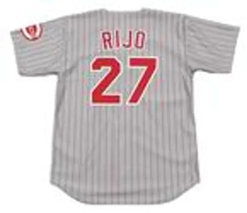 JOSE RIJO Cincinnati Reds 1993 Majestic Throwback Away Baseball Jersey 