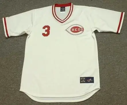 KEN GRIFFEY JR. Cincinnati Reds 1970’s Home Majestic Throwback Baseball Jersey