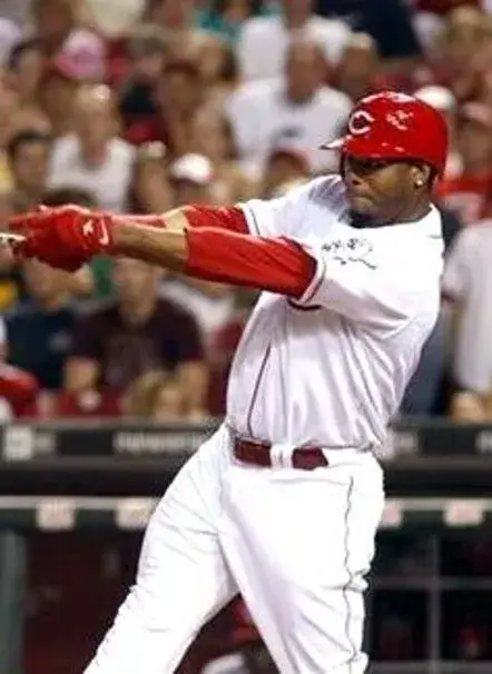KEN GRIFFEY JR. Cincinnati Reds 1970’s Home Majestic Throwback Baseball Jersey 