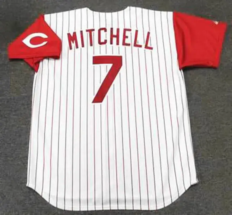 KEVIN MITCHELL Cincinnati Reds 1993 Majestic Throwback Home Baseball Jersey 
