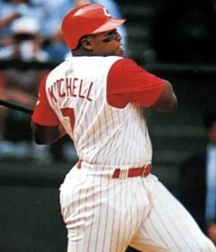 KEVIN MITCHELL Cincinnati Reds 1993 Majestic Throwback Home Baseball Jersey 