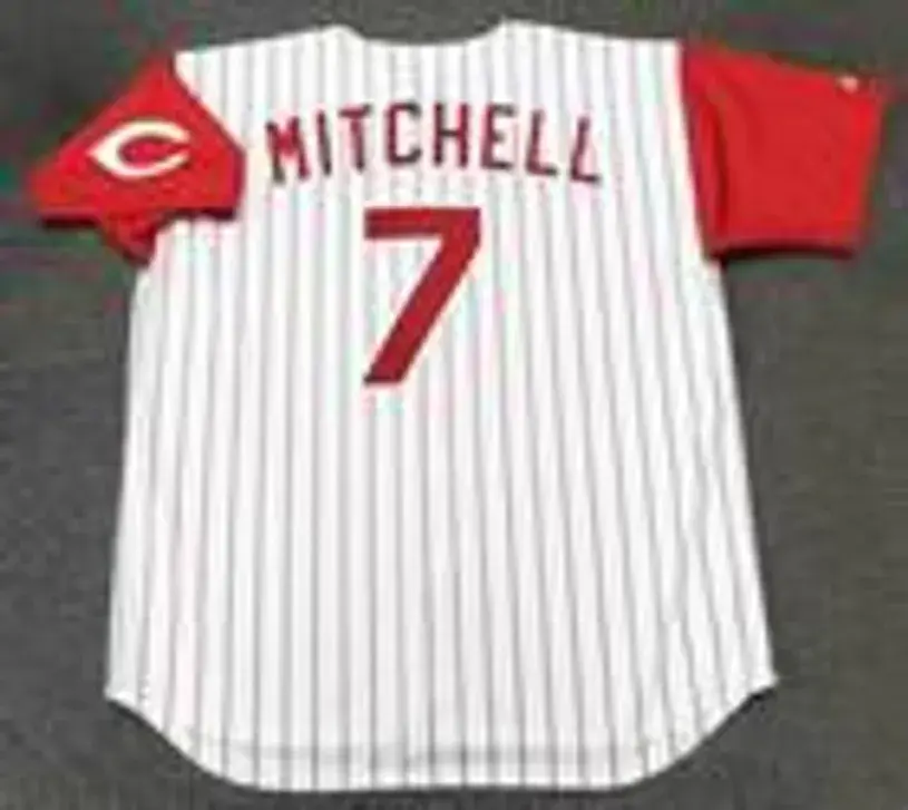 KEVIN MITCHELL Cincinnati Reds 1993 Majestic Throwback Home Baseball Jersey 