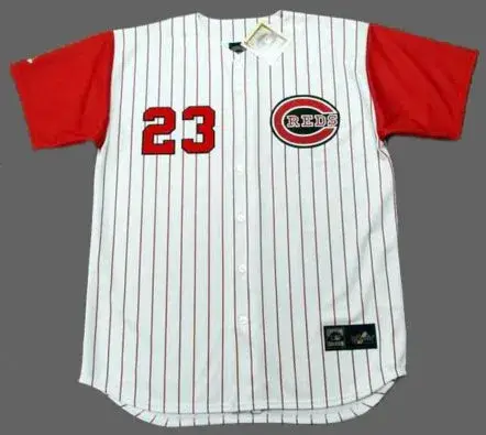 LEE MAY Cincinnati Reds 1960’s Majestic Throwback Home Baseball Jersey