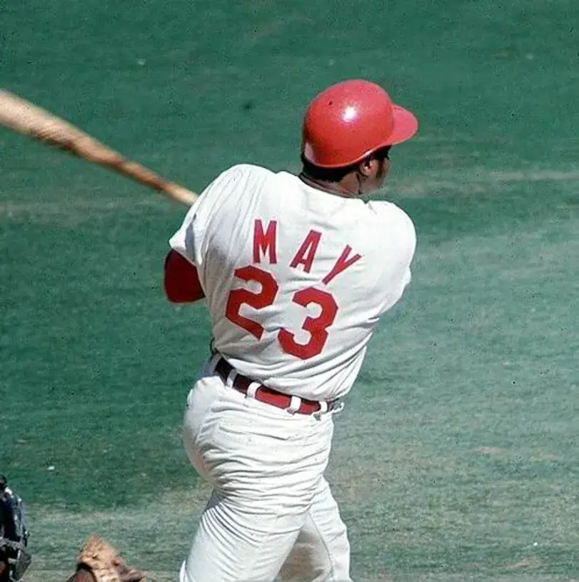 LEE MAY Cincinnati Reds 1969 Majestic Cooperstown Home Baseball Jersey 