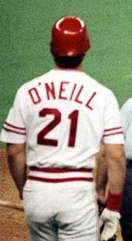 PAUL O’NEILL Cincinnati Reds 1990 Majestic Cooperstown Home Baseball Jersey 