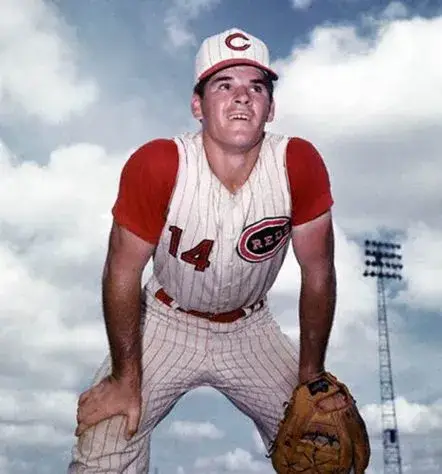PETE ROSE Cincinnati Reds 1960’s Home Majestic Baseball Throwback Jersey 