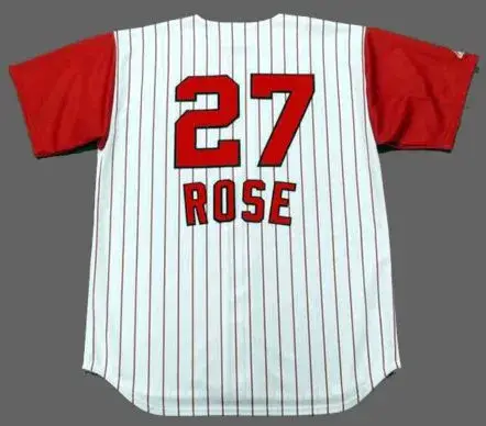 PETE ROSE Cincinnati Reds 1963 Home Majestic Throwback Baseball Jersey 