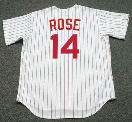 PETE ROSE Cincinnati Reds 1967 Home Majestic Baseball Throwback Jersey