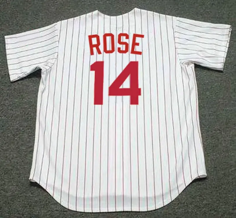 PETE ROSE Cincinnati Reds 1967 Home Majestic Baseball Throwback Jersey