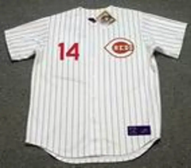 PETE ROSE Cincinnati Reds 1967 Home Majestic Baseball Throwback Jersey 