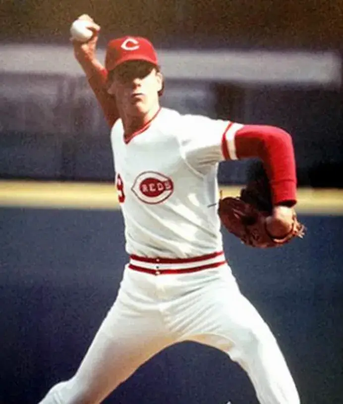 RAWLY EASTWICK Cincinnati Reds 1975 Majestic Cooperstown Home Baseball Jersey 