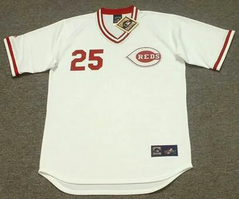 RAY KNIGHT Cincinnati Reds 1979 Majestic Cooperstown Home Baseball Jersey