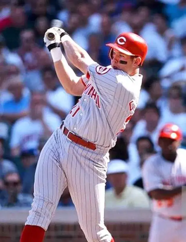 SEAN CASEY Cincinnati Reds 1998 Majestic Throwback Away Baseball Jersey 