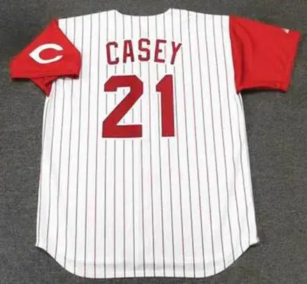 SEAN CASEY Cincinnati Reds 1998 Majestic Throwback Home Baseball Jersey 