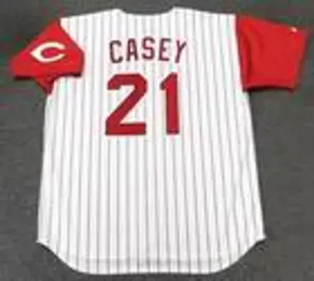 SEAN CASEY Cincinnati Reds 1998 Majestic Throwback Home Baseball Jersey 
