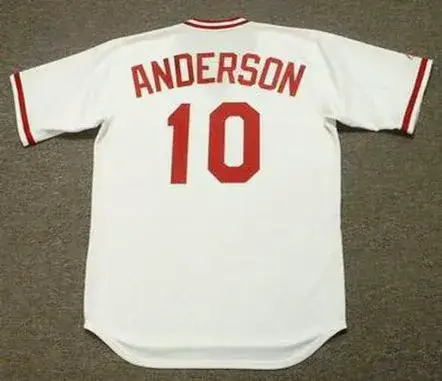 SPARKY ANDERSON Cincinnati Reds 1975 Majestic Cooperstown Home Baseball Jersey 