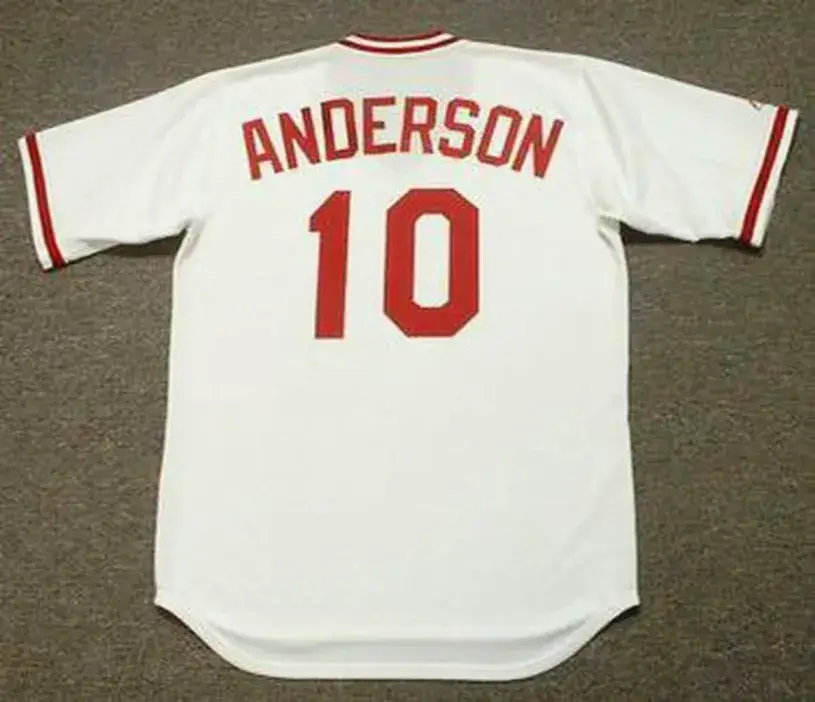 SPARKY ANDERSON Cincinnati Reds 1975 Majestic Cooperstown Home Baseball Jersey 