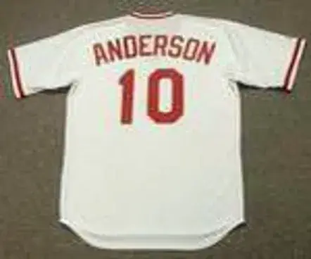 SPARKY ANDERSON Cincinnati Reds 1975 Majestic Cooperstown Home Baseball Jersey 