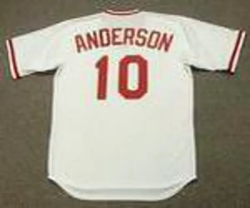 SPARKY ANDERSON Cincinnati Reds 1975 Majestic Cooperstown Home Baseball Jersey 