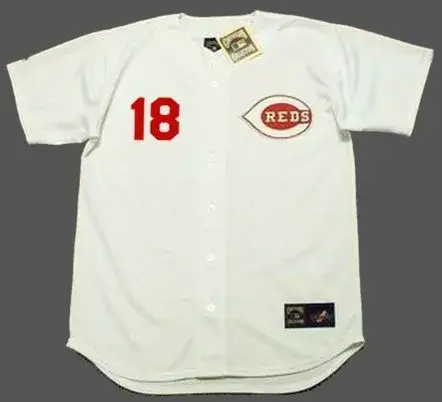 TED KLUSZEWSKI Cincinnati Reds 1970 Majestic Cooperstown Home Baseball Jersey