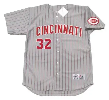 TOM BROWNING Cincinnati Reds 1993 Majestic Throwback Away Baseball Jersey