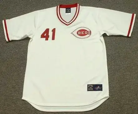 TOM SEAVER Cincinnati Reds 1979 Majestic Cooperstown Home Baseball Jersey