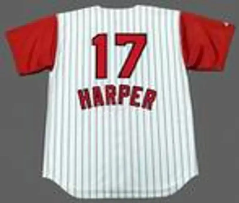 TOMMY HARPER Cincinnati Reds 1960’s Majestic Throwback Home Baseball Jersey 