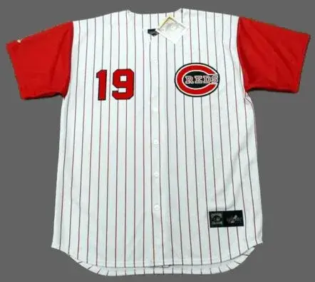 TOMMY HELMS Cincinnati Reds 1960’s Majestic Throwback Home Baseball Jersey