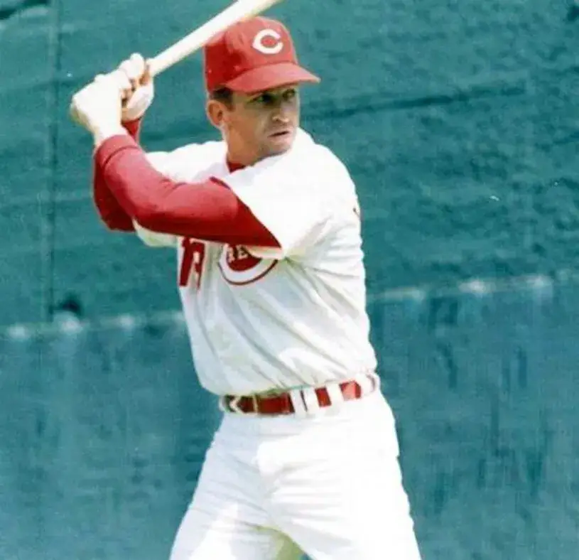TOMMY HELMS Cincinnati Reds 1969 Majestic Cooperstown Home Baseball Jersey 