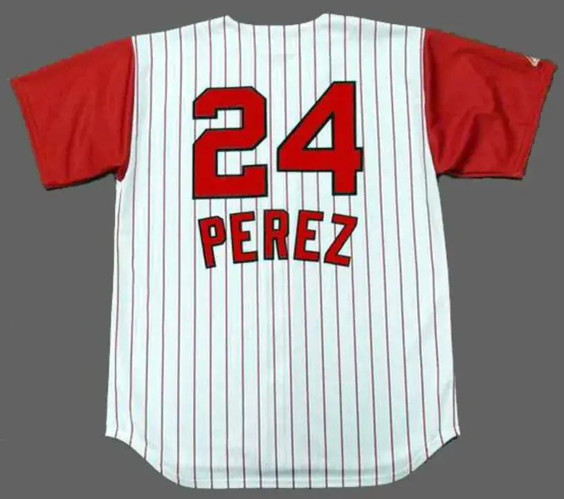 TONY PEREZ Cincinnati Reds 1960’s Majestic Throwback Home Baseball Jersey 