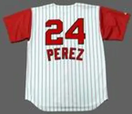 TONY PEREZ Cincinnati Reds 1960’s Majestic Throwback Home Baseball Jersey 