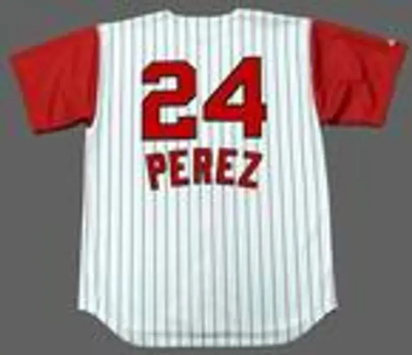TONY PEREZ Cincinnati Reds 1960’s Majestic Throwback Home Baseball Jersey 