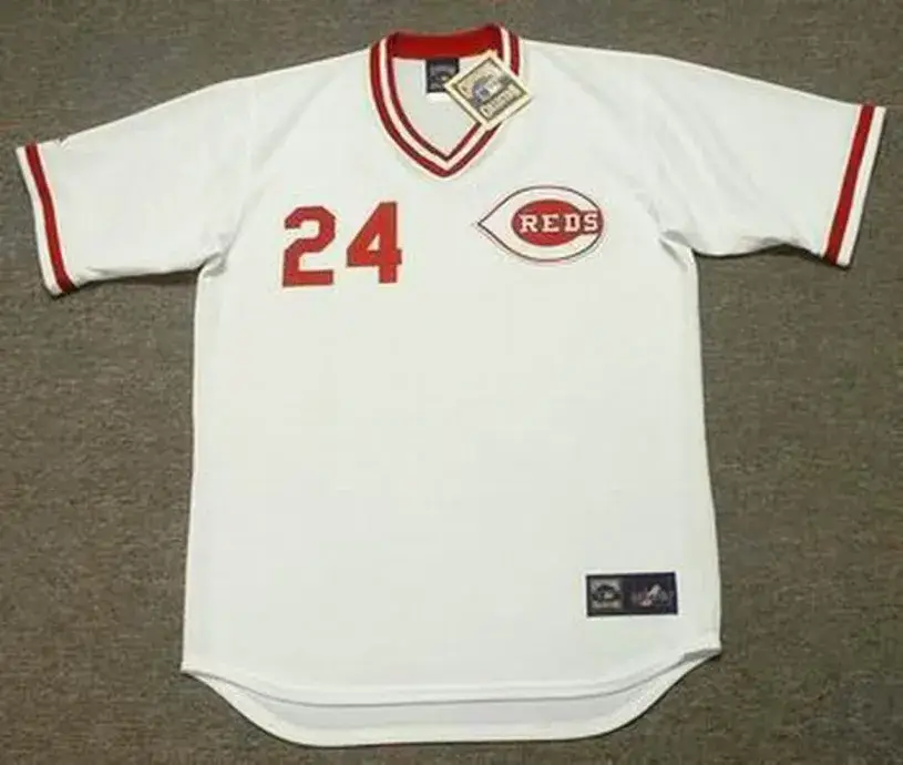 TONY PEREZ Cincinnati Reds 1975 Majestic Cooperstown Home Baseball Jersey