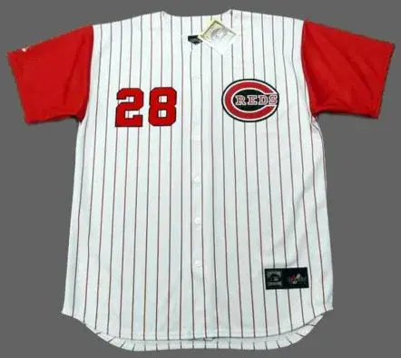 VADA PINSON Cincinnati Reds 1960’s Majestic Throwback Home Baseball Jersey