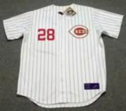 VADA PINSON Cincinnati Reds 1967 Home Majestic Baseball Throwback Jersey 