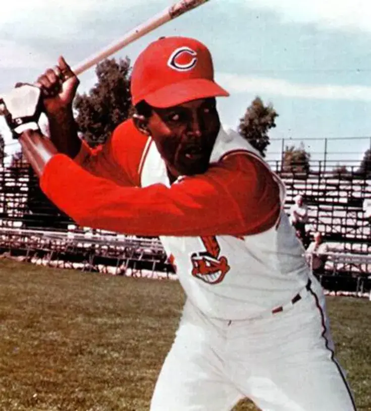 CHICO SALMON Cleveland Indians 1967 Majestic Cooperstown Home Baseball Jersey 