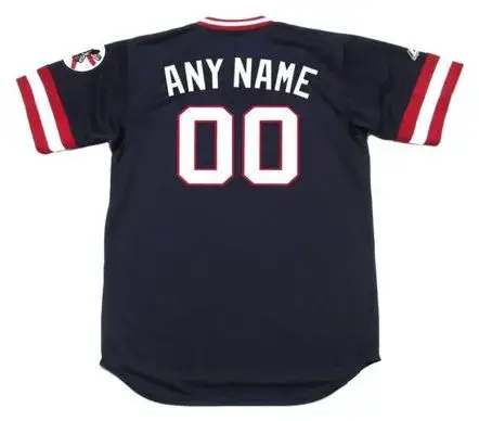 CLEVELAND INDIANS 1970’s Majestic Throwback Away Jersey Customized “Any Name & Number(s)” 