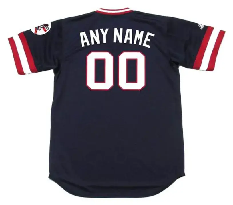 CLEVELAND INDIANS 1970’s Majestic Throwback Away Jersey Customized “Any Name & Number(s)” 