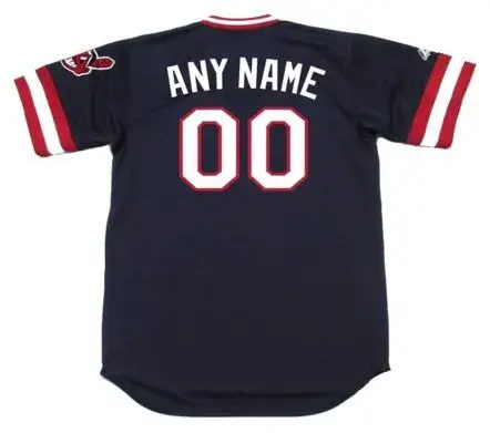 CLEVELAND INDIANS 1980’s Majestic Throwback Away Jersey Customized “Any Name & Number(s)” 