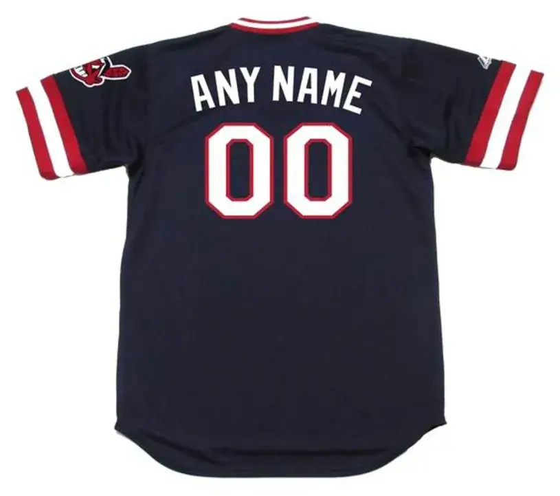 CLEVELAND INDIANS 1980’s Majestic Throwback Away Jersey Customized “Any Name & Number(s)” 